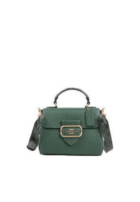 ( AS IS ) Coach Morgan CE568 Top Handle Satchel In Everglade Multi