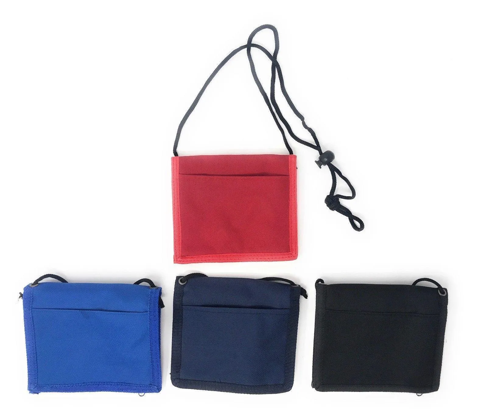 50 Lot Bi-Fold Foldable Neck Wallet Conference Badge Idholders Wholesale Bulk