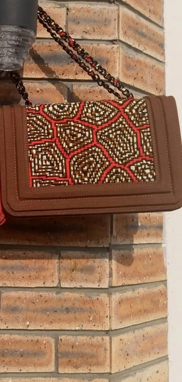 Ankara Denim Bag