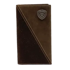 ARIAT Men's Rodeo Design Shield Logo Wallet