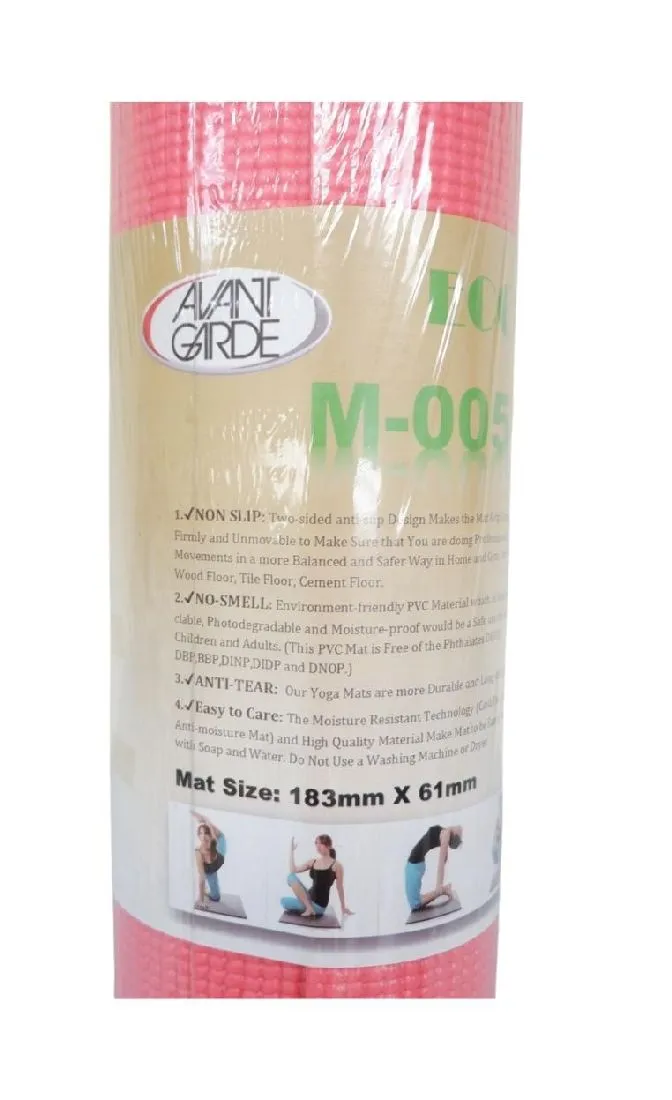 Avant Garde Yoga Mat With Bag 5mm - 9 x 9 x 62 Cm