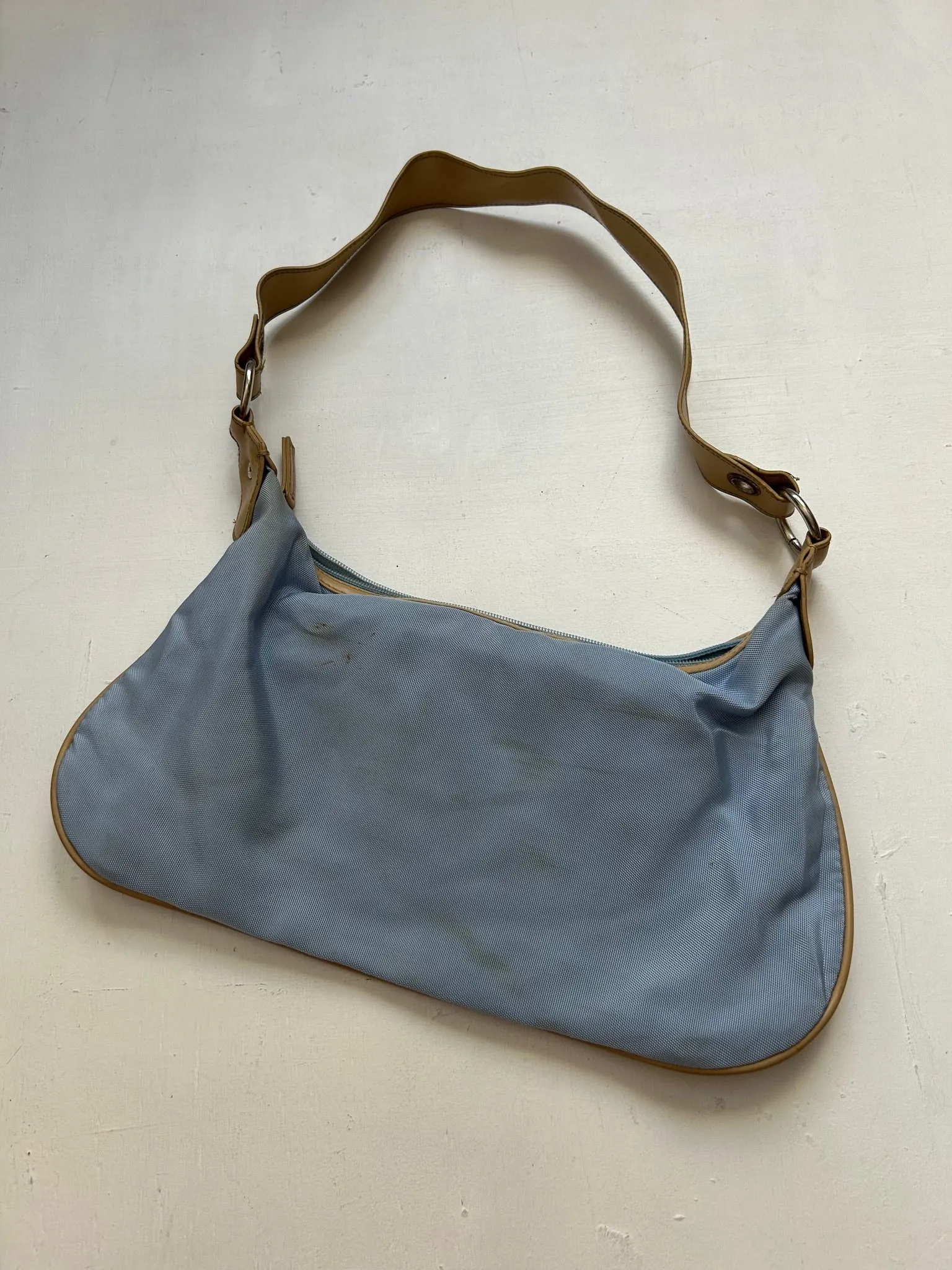 Baby blue y2k vintage shoulder bag