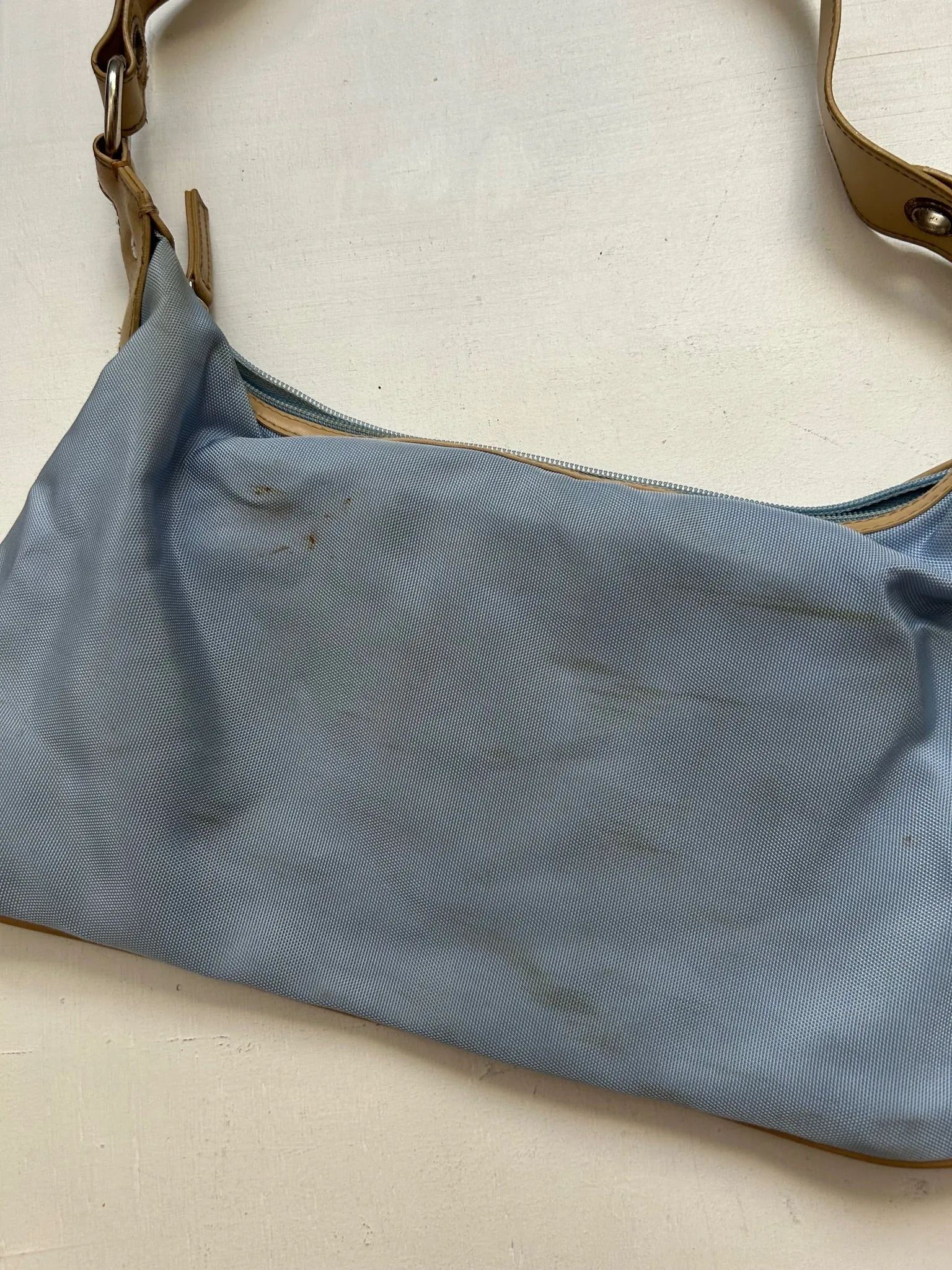 Baby blue y2k vintage shoulder bag