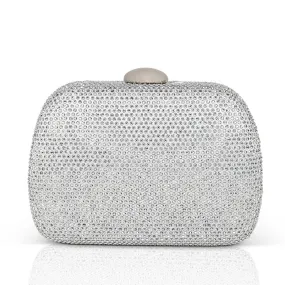 Badgley Mischka Women's Blossom Crystal Miniaudiere in White