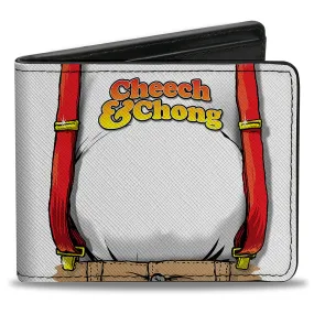 Bi-Fold Wallet - CHEECH & CHONG Cheech Character Close-Up White/Red