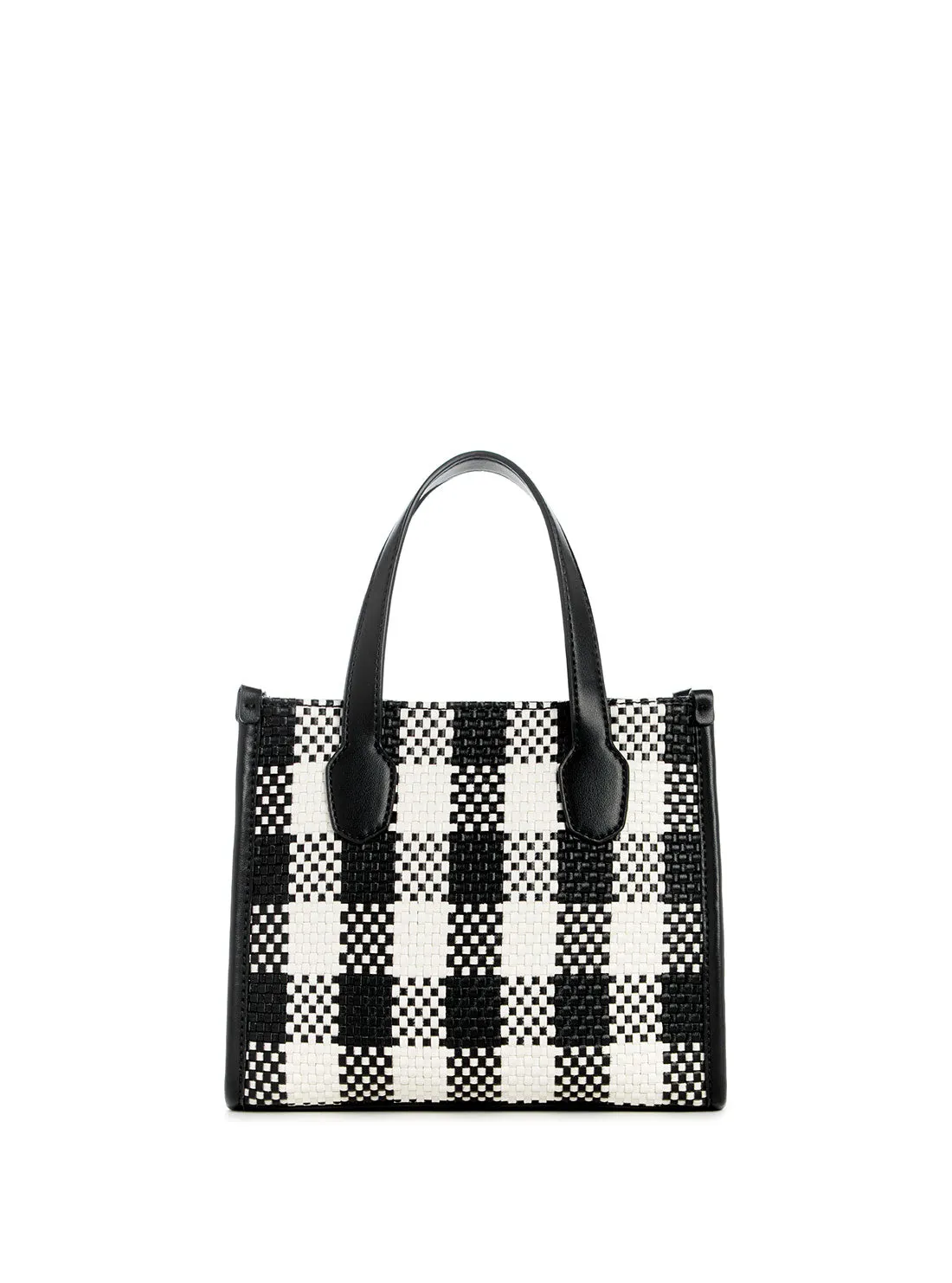 Black White Silvana Mini Tote Bag