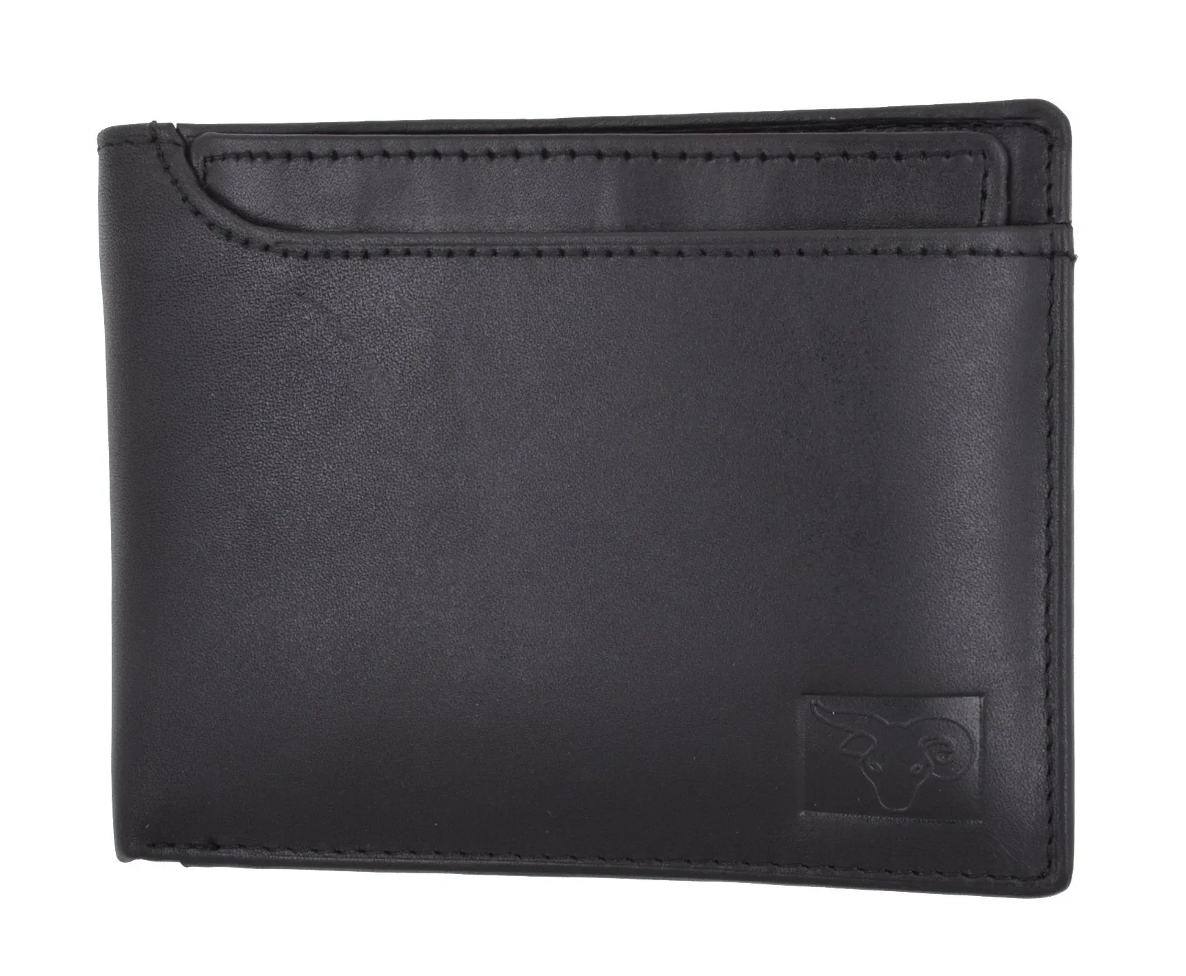 Cavelio Genuine High Quality Leather Mens Bifold Wallet with Removable ID Card Holder 730534