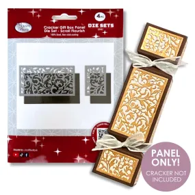 Craft Buddy "Scroll Flourish" Cracker Gift Box Panel Die Set