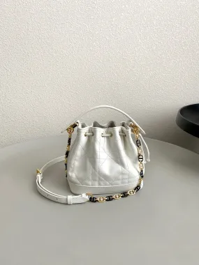 DR430 Small Dior Jolie Bucket Bag / HIGHEST QUALITY VERSION / 6.5x6.5x4nches