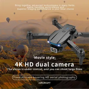 E99 Max 2.4G WiFi Foldable Quadcopter Drone with 4K HD Camera, Compact and Easy to Carry