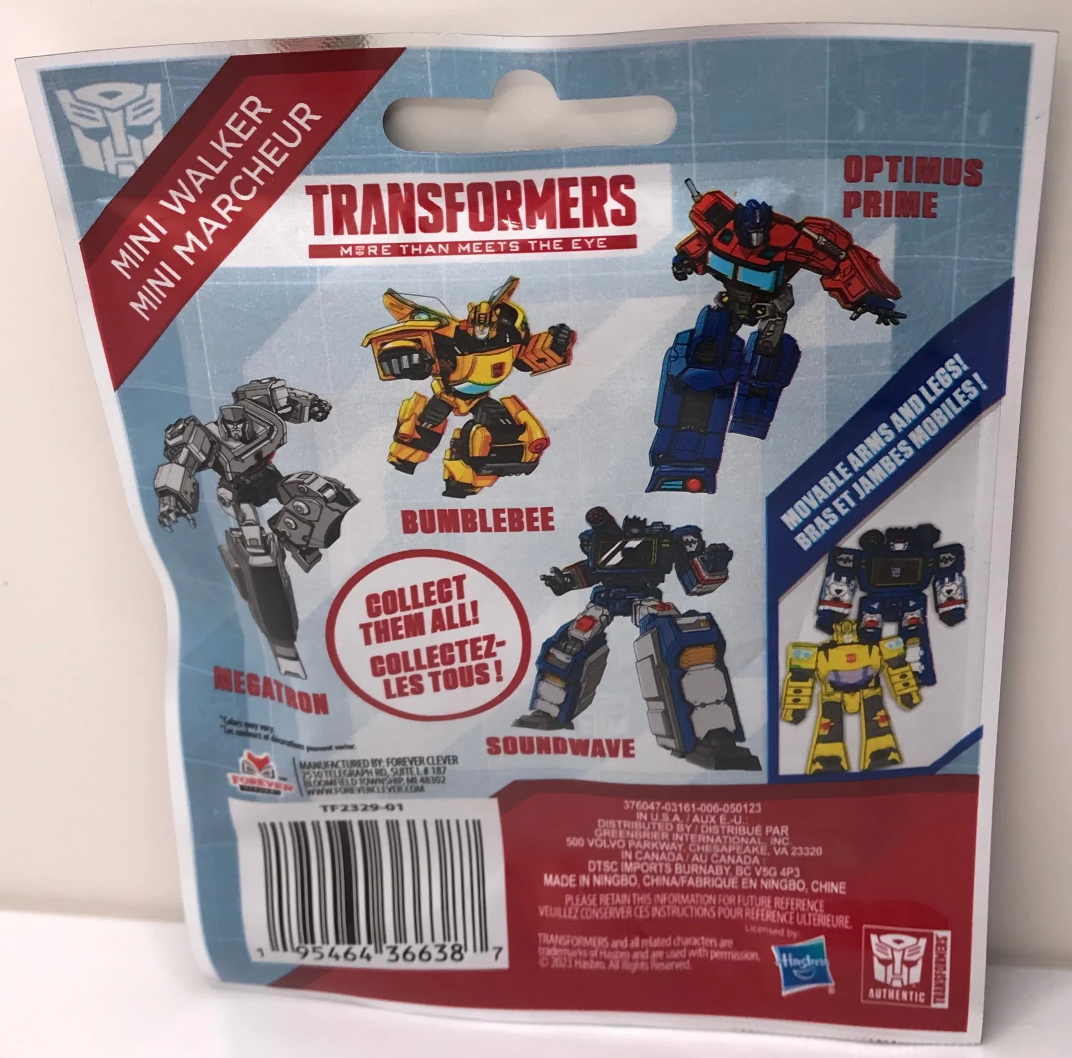 Forever Clever Mystery Mini Walker Transformers Blind Bag Series Random Figure