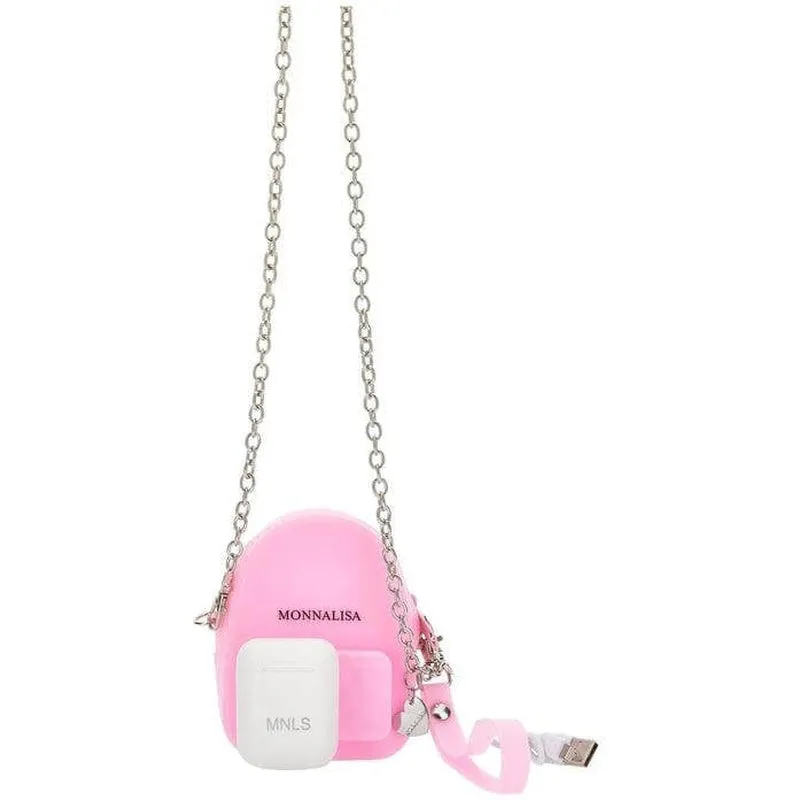 Girls Pink Wireless Headphones & Mini Bag