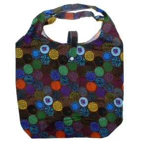 Heavy Duty Fun Multicolour Spotted Shopping Bag in Pocket Pouch