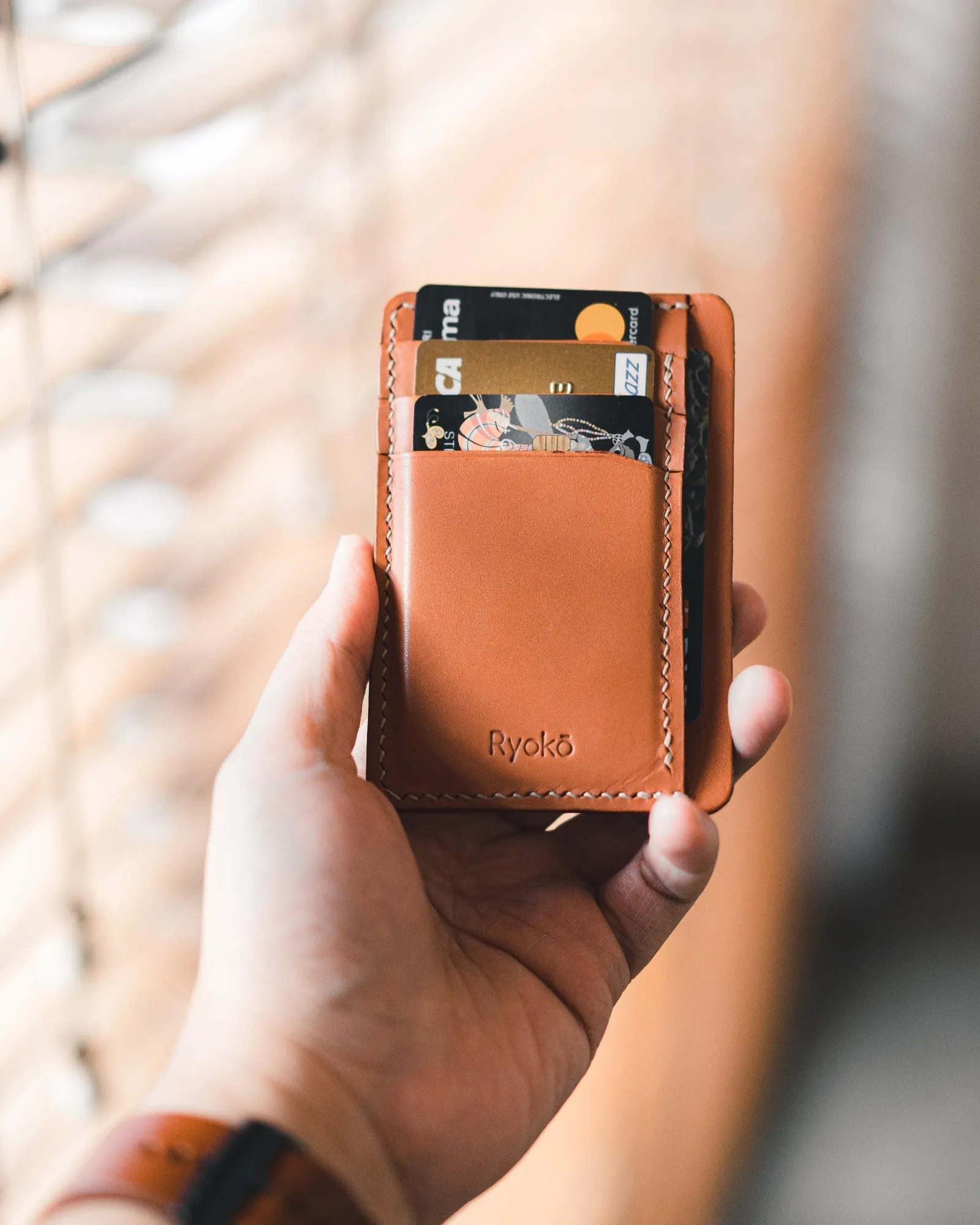 Java Slim Wallet | Tan