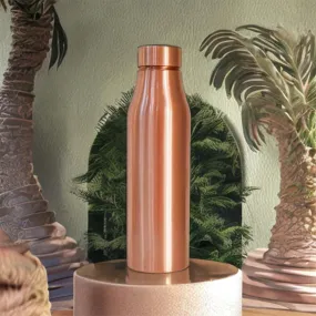 Kuber Industries 950 ml Copper Water Bottle - Leakproof Detox Tamaba Bottle for Office/Gym/Yoga/College, Men & Women | Stain Resistent Thermos Bottle for Adults | Solid - Copper