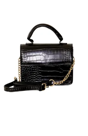 Lizzo Bag Black Croc