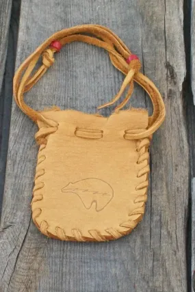 Medicine bag with bear totem