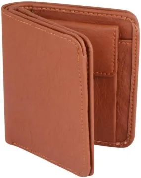 Men Casual Tan Artificial Leather Wallet (7 Card Slots)