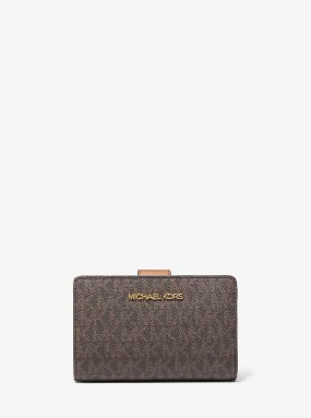 Michael Kors Logo Medium Wallet, Brown