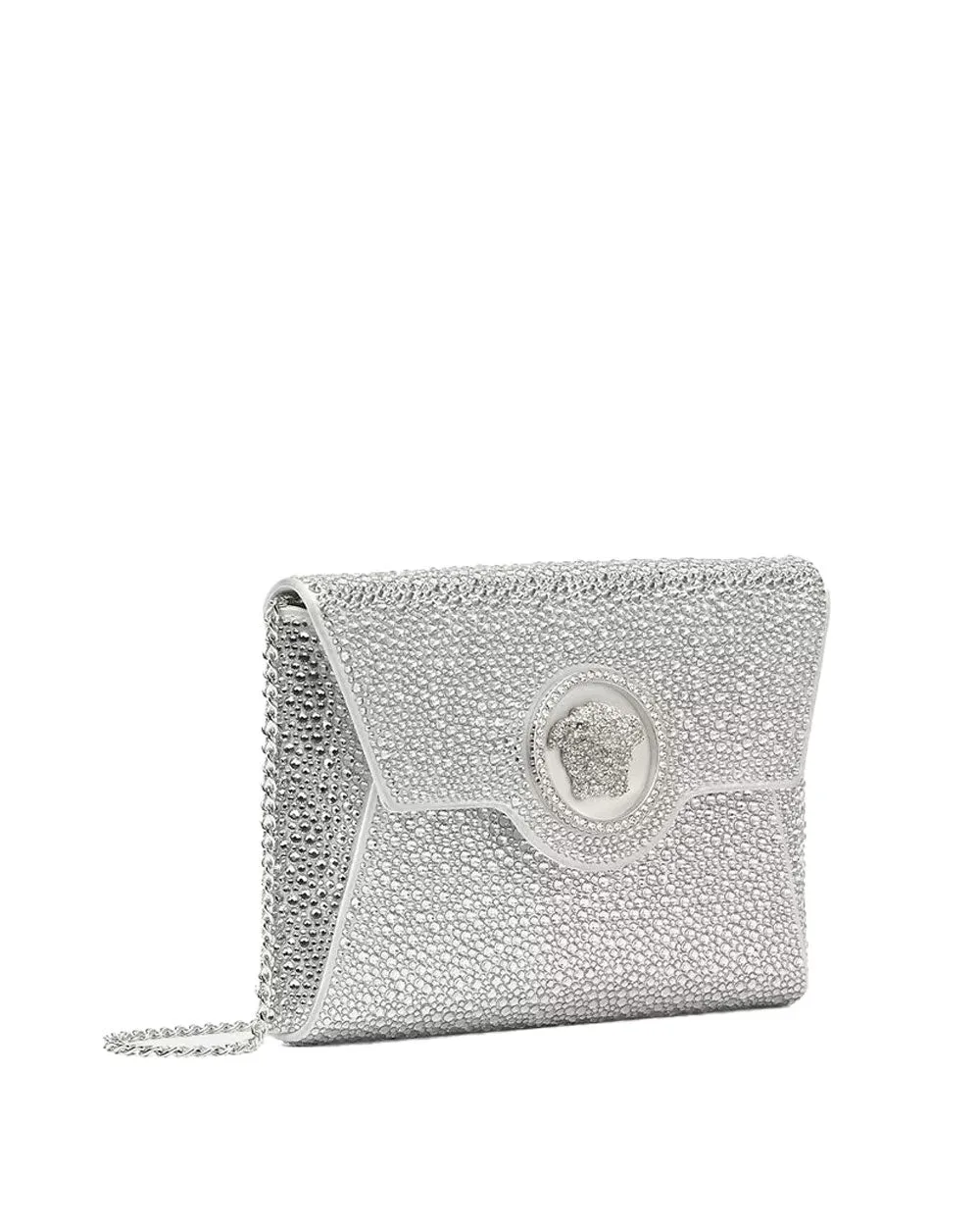 Mini Medusa Top Handle Bag in Optic White