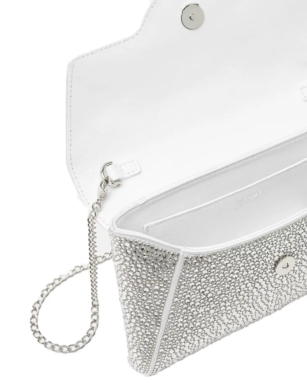 Mini Medusa Top Handle Bag in Optic White