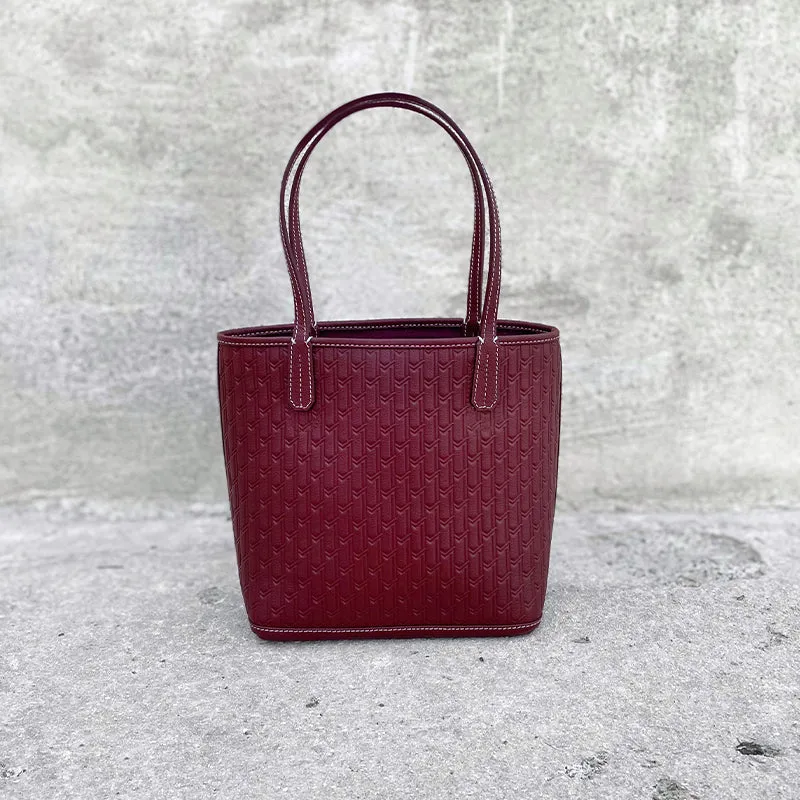 Mini Tote Bag / Burgundy