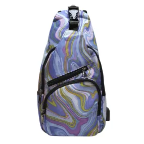 NuPouch Anti-theft Daypack Amethyst Swirl - Large-50211