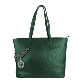 Plein Sport Green Polyethylene Women Shoulder Bag