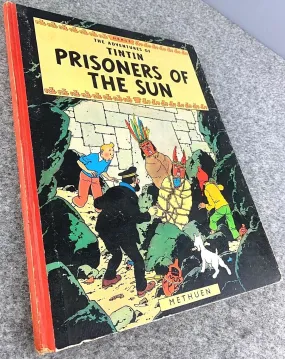 Prisoners of the Sun Methuen UK 2nd Reprint Edition 1965 Hardback Tintin Book Herge