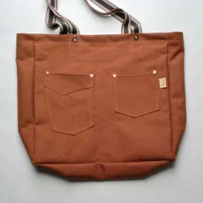 Scandal Tote Bag (Rust Canvas)