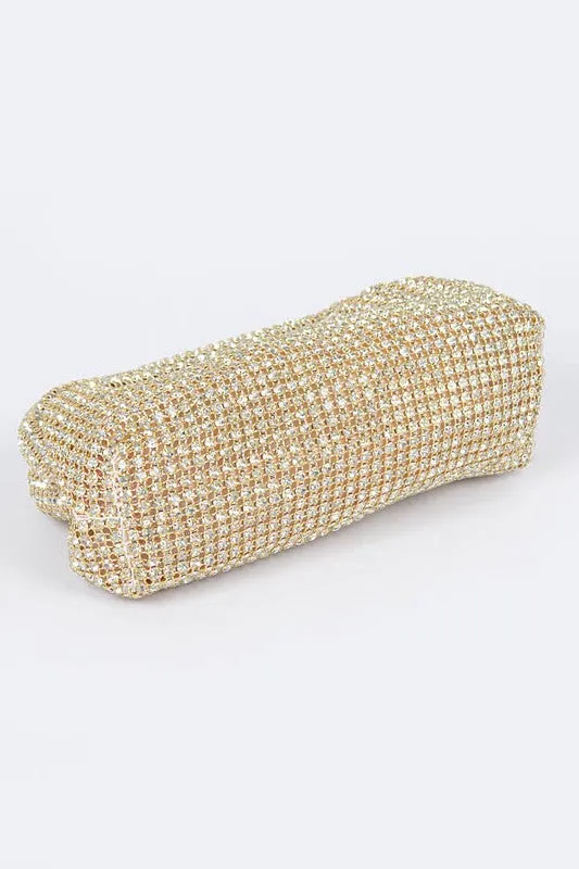 TEEK - Oversize Rhinestone Convertible Soft Clutch Bag