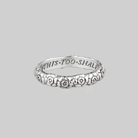 This Too Shall Pass Posie Ring - Silver