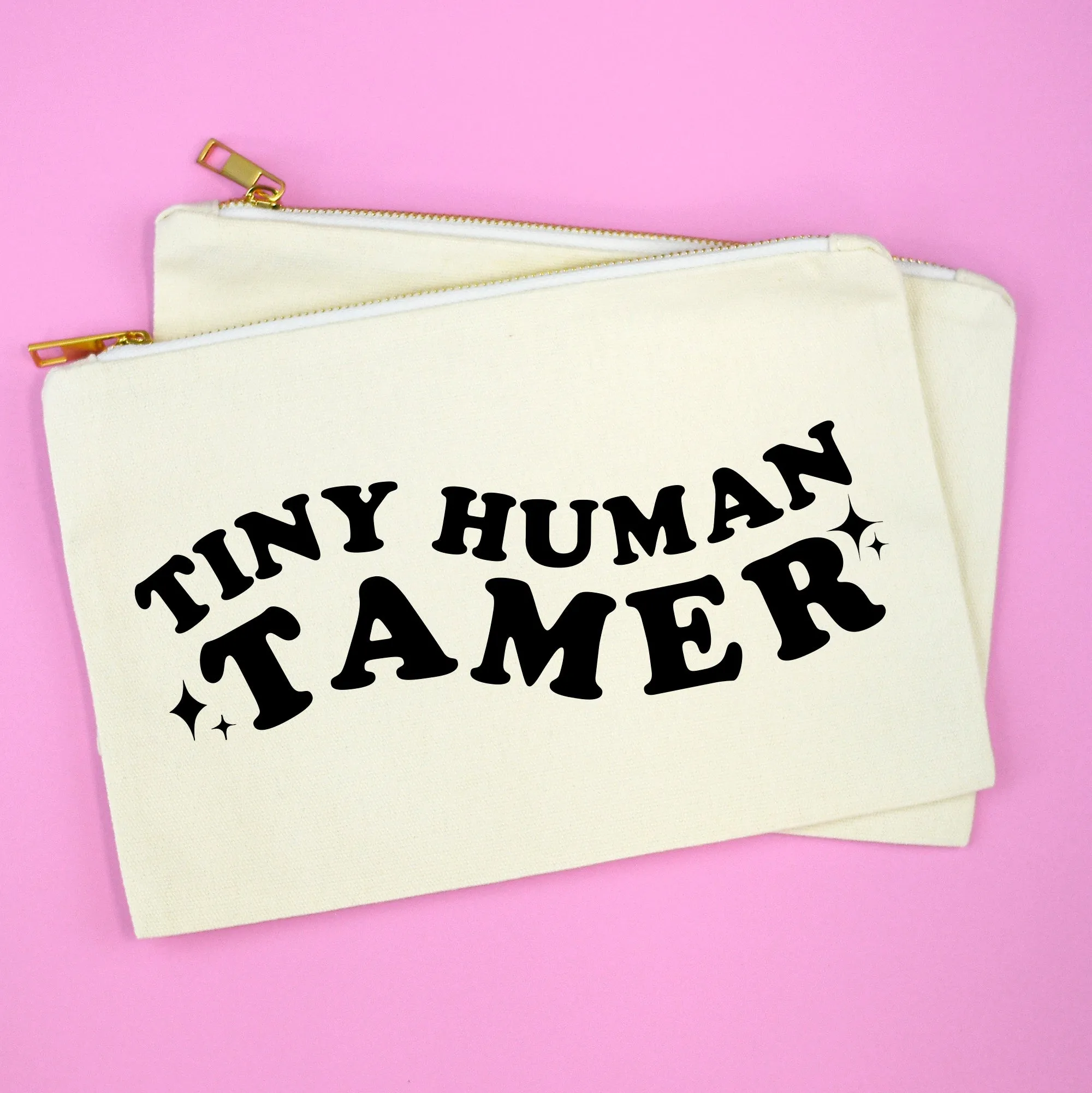 Tiny Human Tamer Cosmetic Bag, Teacher Pouch