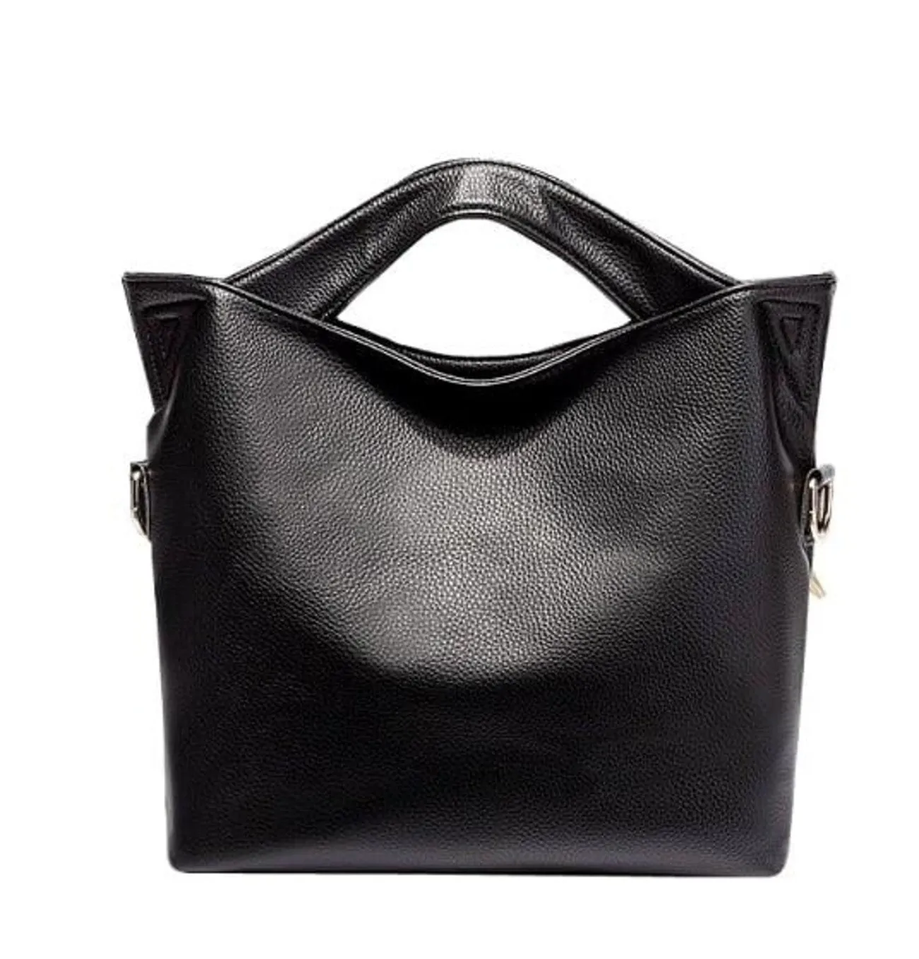 Top Handle Leather Shoulder Bag