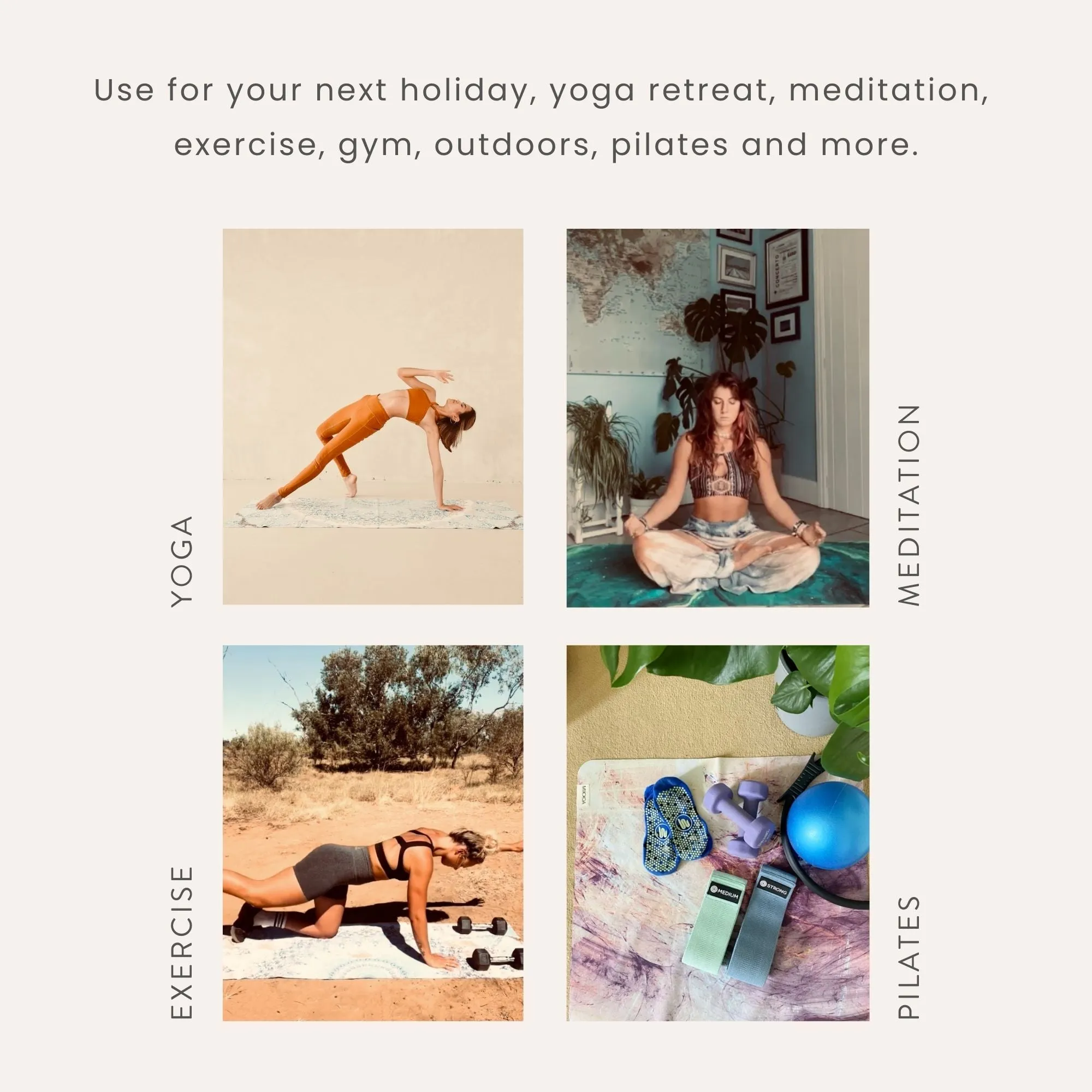 Travel Yoga Mat – Galaxy Aurora