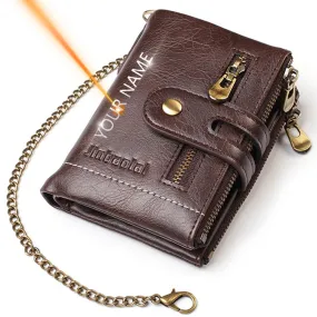 Trendy Customizable Wallet With Chain