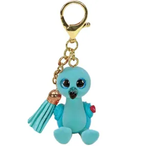 Ty Mini Boos 2.5 Inch William the Blue Flamingo Clip