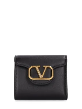 Valentino Garavani   Locò leather French flap wallet 