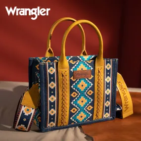 Wrangler Southwestern Print Small Canvas Tote/Crossbody Bag (WG2203-8120SMST)